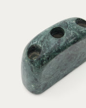 Load image into Gallery viewer, Signe medium-sized, green marble candlestick, 10 cm - image 4