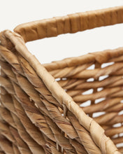 Load image into Gallery viewer, Words basket made from natural fibres with a natural finish - image 5