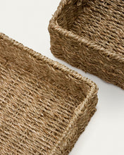 Load image into Gallery viewer, Tossa set of 2 natural fiber boxes, 28 x 20 cm / 32 x 27 cm - image 6