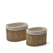 Load image into Gallery viewer, Tossa set of 2 medium natural fiber baskets - image 2