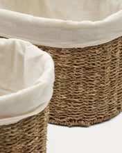 Load image into Gallery viewer, Tossa set of 2 medium natural fiber baskets - image 5