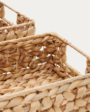 Load image into Gallery viewer, Set of 2 boxes made with natural fibres 27 x 20 cm / 36 x 27 cm - image 5