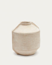 Load image into Gallery viewer, Meja beige papier-mâché vase 47 cm - image 2