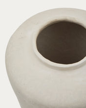 Load image into Gallery viewer, Serina papier mâché vase in white 34 cm - image 5