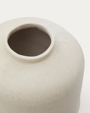 Load image into Gallery viewer, Serina papier mâché vase in white 27 cm - image 4