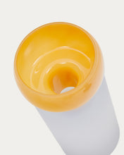 Load image into Gallery viewer, Kelse transparent and orange glass vase, 30.5 cm - image 4