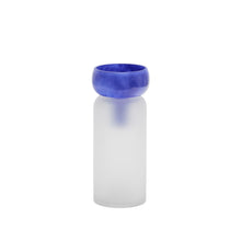Load image into Gallery viewer, Kelse transparent and blue glass vase, 30.5 cm - image 2
