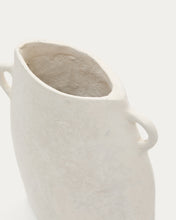 Load image into Gallery viewer, Neti white, papier mâché vase, 27 cm - image 6