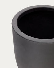 Load image into Gallery viewer, Aiguablava plant pot in black cement, Ø 39 cm - image 4