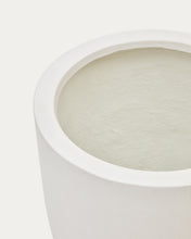 Load image into Gallery viewer, Aiguablava plant pot in white cement, Ø 39 cm - image 4