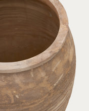 Load image into Gallery viewer, Llonga set of 2 terracotta planters with natural finish Ø 54 / 32 cm - image 6
