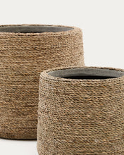 Load image into Gallery viewer, Sigal set of 2 cement plant pots in a natural finish, Ø 24 cm / 31 cm - image 5