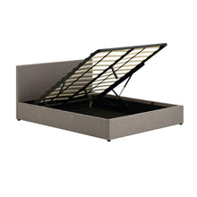 Load image into Gallery viewer, Nahiri grey lift-up storage bed for a 160 x 200 cm mattress - image 2