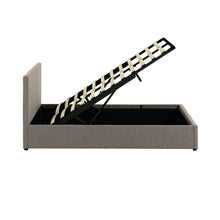 Load image into Gallery viewer, Nahiri grey lift-up storage bed for a 160 x 200 cm mattress - image 4