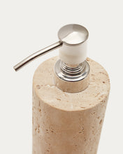 Load image into Gallery viewer, Macre beige travertine soap dispenser - image 4