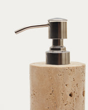 Load image into Gallery viewer, Macre beige travertine soap dispenser - image 5