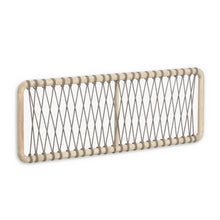 Load image into Gallery viewer, Aberash solid mindi wood and grey cord headboard for a bed up to 160 cm - image 2