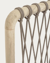 Load image into Gallery viewer, Aberash solid mindi wood and grey cord headboard for a bed up to 160 cm - image 5