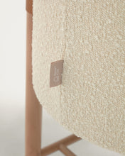 Load image into Gallery viewer, Adara white bouclé moses basket with solid beech legs 69 x 46 cm - image 5