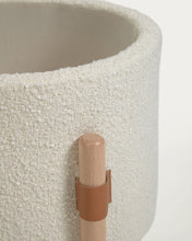 Load image into Gallery viewer, Adara white bouclé moses basket with solid beech legs 69 x 46 cm - image 9