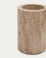 Load image into Gallery viewer, Macre beige travertine toothbrush holder - image 5
