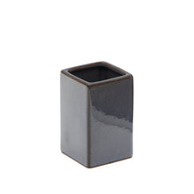 Load image into Gallery viewer, Silvet Gray Stoneware Toothbrush Holder