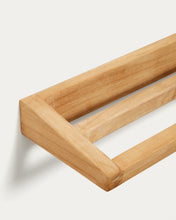 Load image into Gallery viewer, Vedel solid teak towel rack, 40 x 5 cm - image 5
