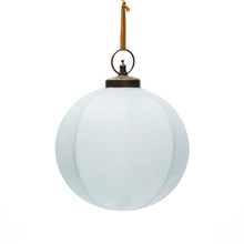 Load image into Gallery viewer, Talve Christmas bauble made of white recycled glass, Ø 20 cm