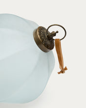 Load image into Gallery viewer, Talve Christmas bauble made of white recycled glass, Ø 20 cm - image 3