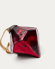 Load image into Gallery viewer, Argin set of 2 hanging ornaments made of red recycled glass, 10 cm - image 3