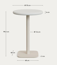 Load image into Gallery viewer, Dina Outdoor Round Table - White Cement