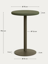 Load image into Gallery viewer, Esilda Outdoor Round Table - Green Cement