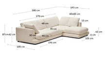 Load image into Gallery viewer, Gala 4-Seater with Chaise - Brown Leather