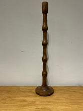 Load image into Gallery viewer, Large Wood Candle Holder
