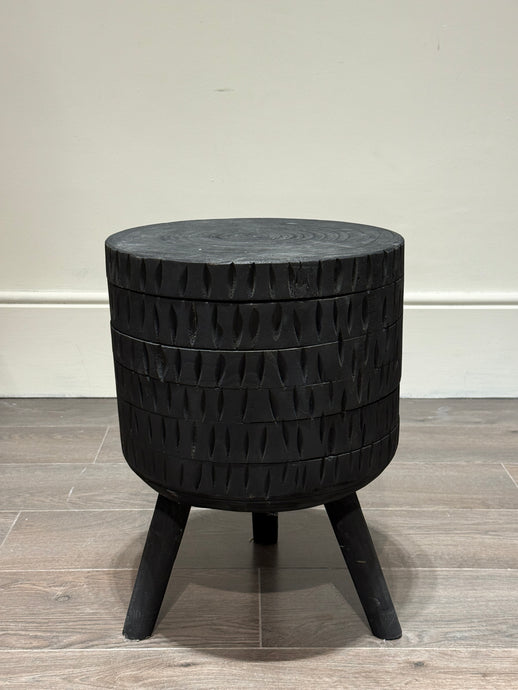 Wood Carved Stool