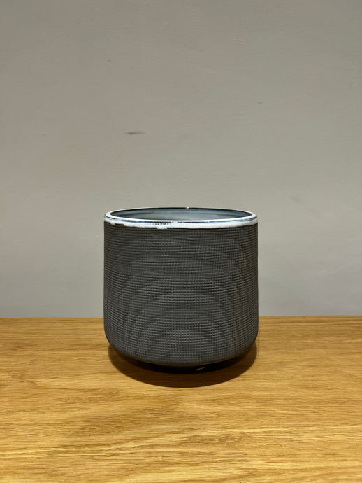 Grey Textured Pot