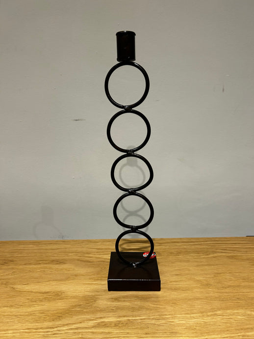 Large Metal Ring Candle Holder
