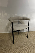 Load image into Gallery viewer, Dining Chair with Black Metal Legs and Upholstery