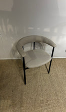 Load image into Gallery viewer, Dining Chair with Black Metal Legs and Upholstery
