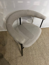 Load image into Gallery viewer, Dining Chair with Black Metal Legs and Upholstery