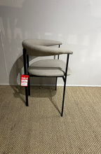Load image into Gallery viewer, Dining Chair with Black Metal Legs and Upholstery