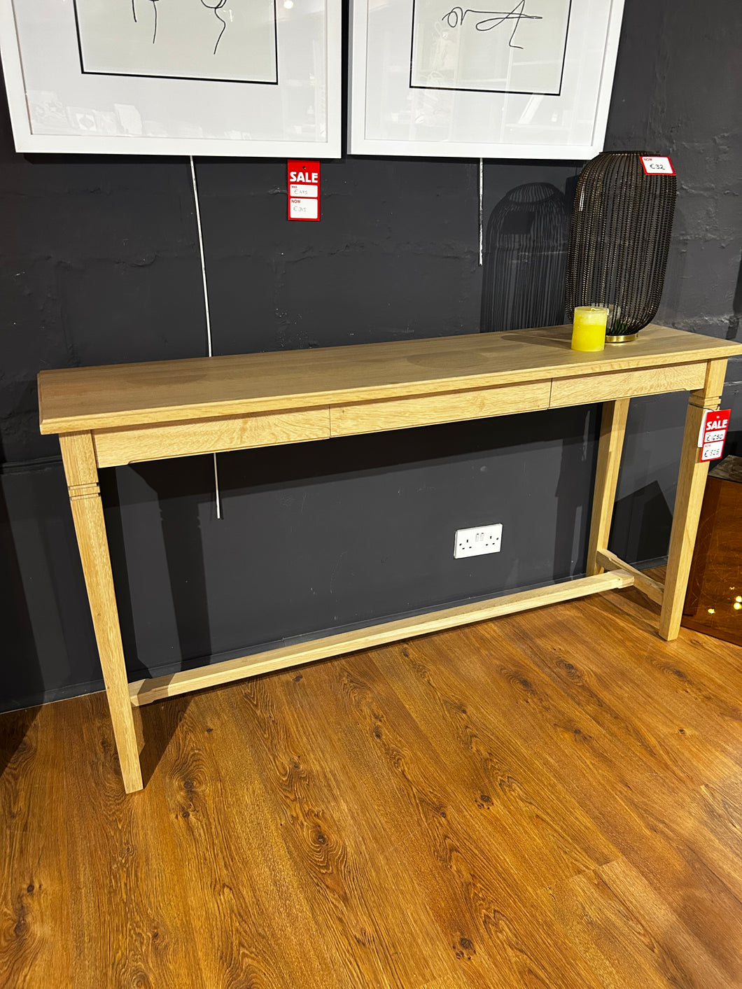 Oak Console Table