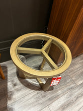 Load image into Gallery viewer, Wood &amp; Glass Side Table
