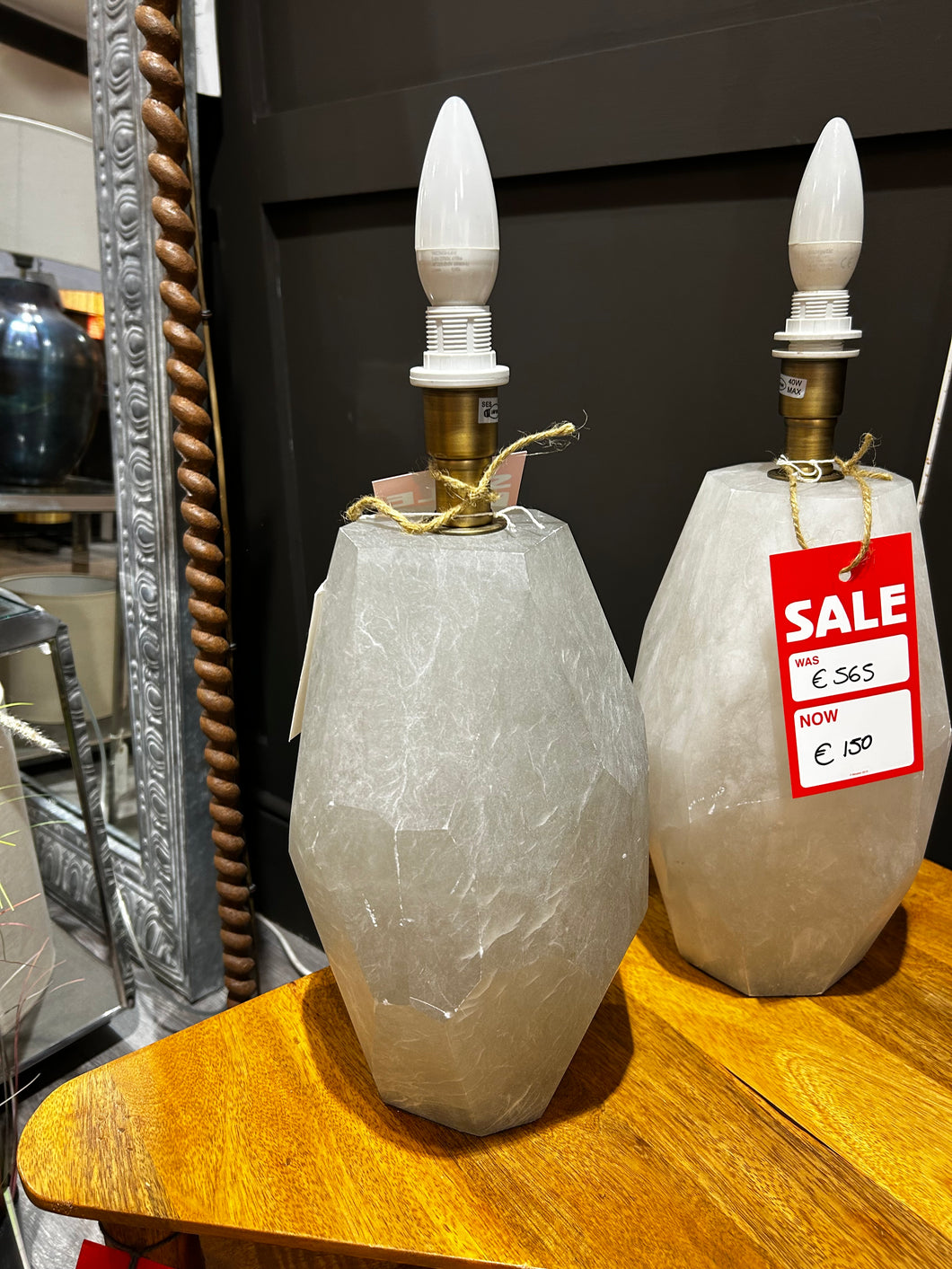 Opal & Gold Table Lamp - Base Only