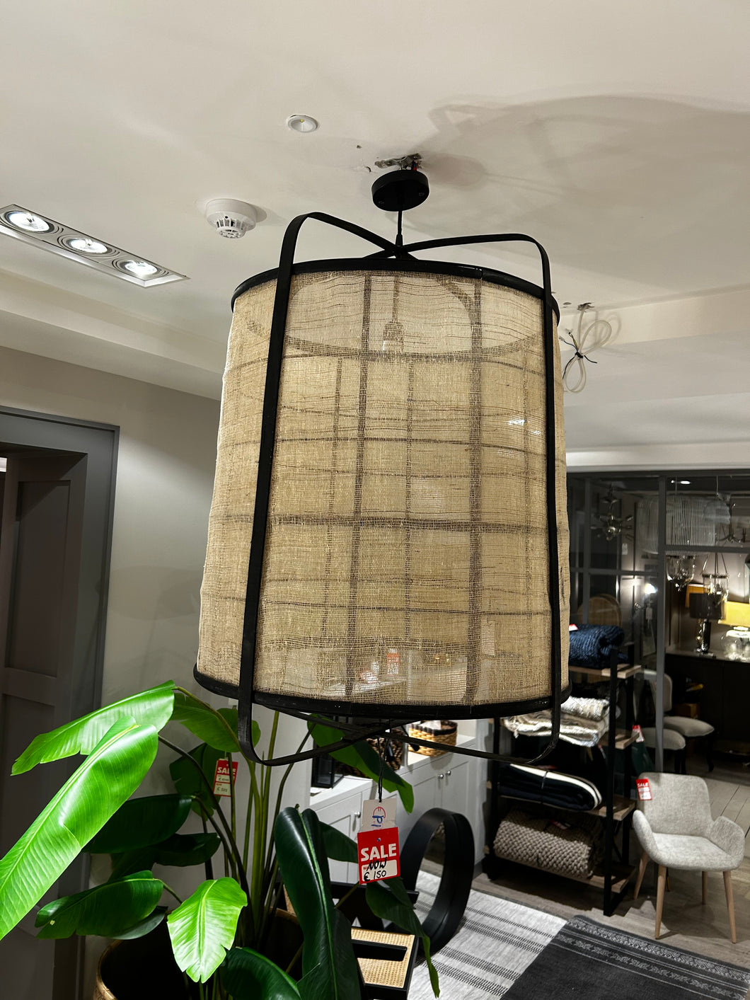 Bamboo & Rattan Pendant Large