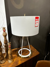 Load image into Gallery viewer, Table Lamp White &amp; Gold