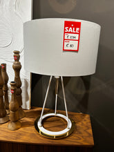 Load image into Gallery viewer, Table Lamp White &amp; Gold