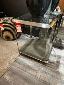Chrome & Glass Side Table