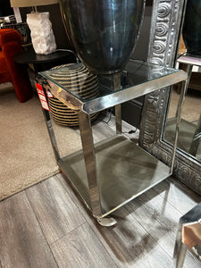 Chrome & Glass Side Table