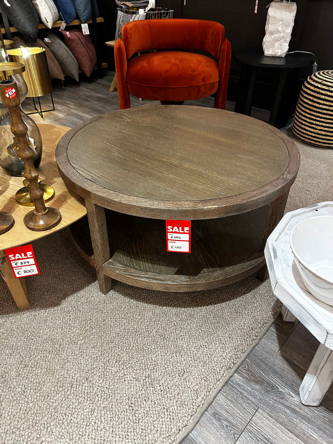 Round Wood Coffee Table